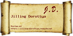 Jilling Dorottya névjegykártya