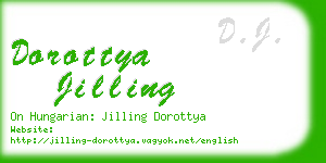 dorottya jilling business card